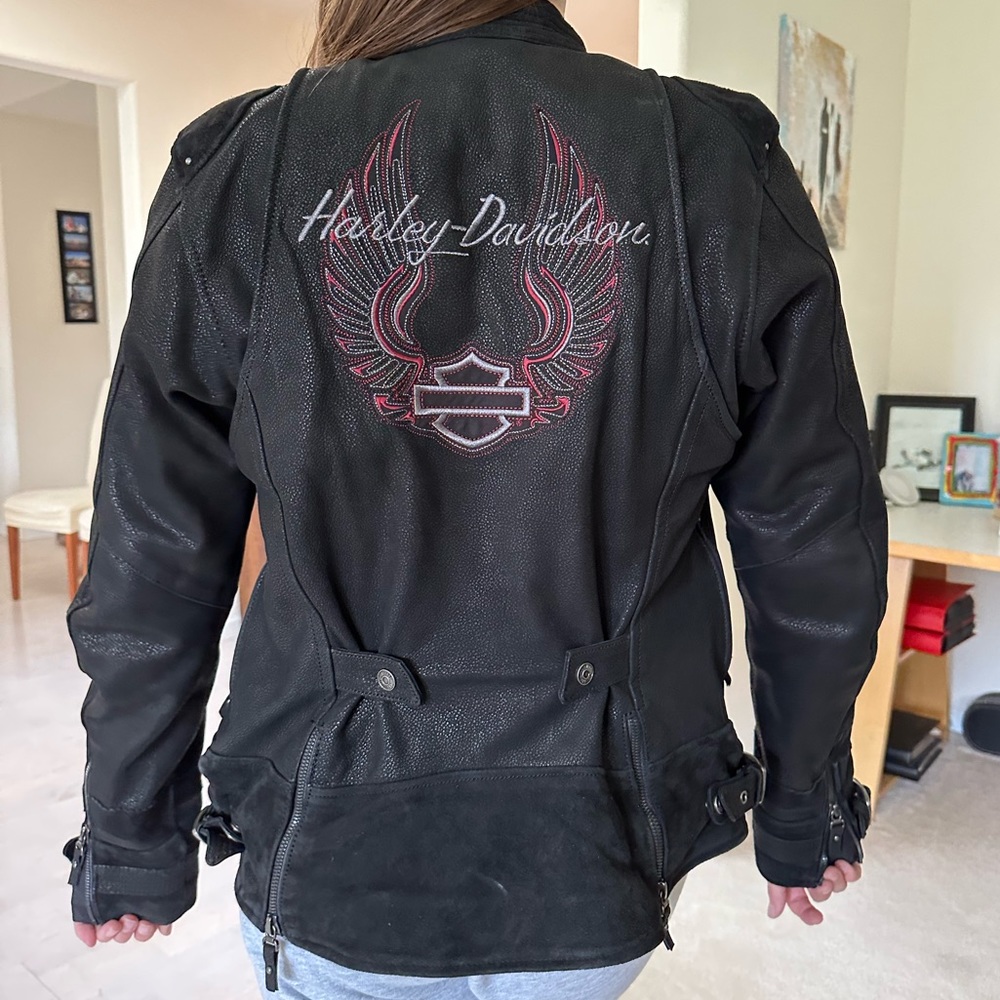 Harley Davidson Womens Goatskin Leather Jacket